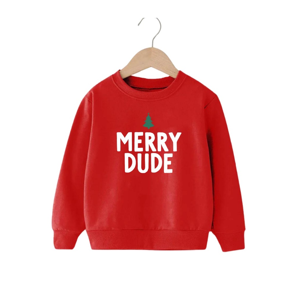 Red 'Merry Dude' Sweatshirt